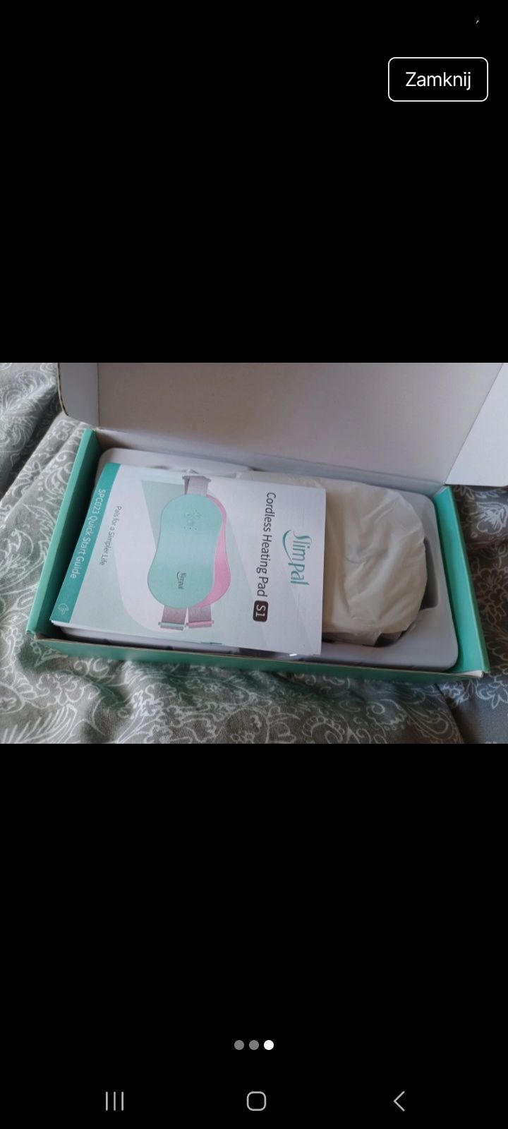 Pas grzewczy na bóle menstruacyjne