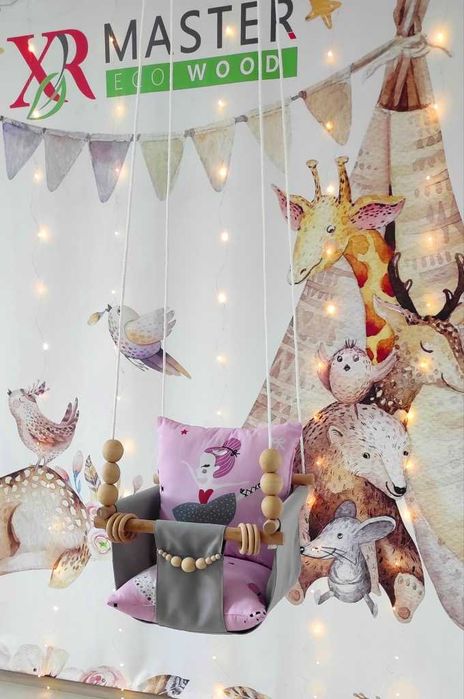 Гойдалки дитячі підвісні, качелі для дитини  (великий вибір)