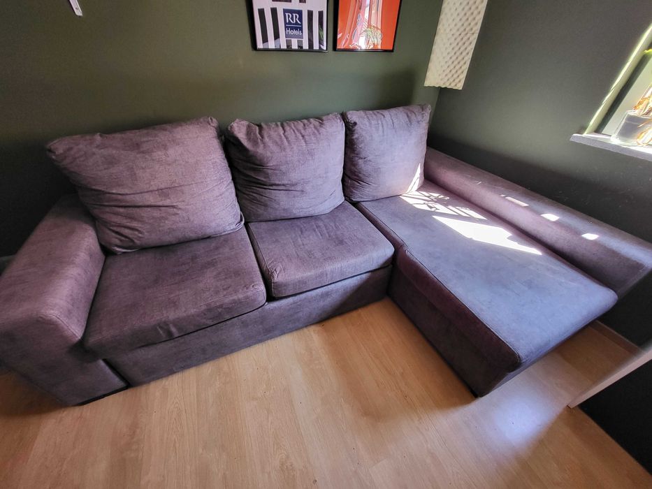 Sofá Chaise Longue - Cinza