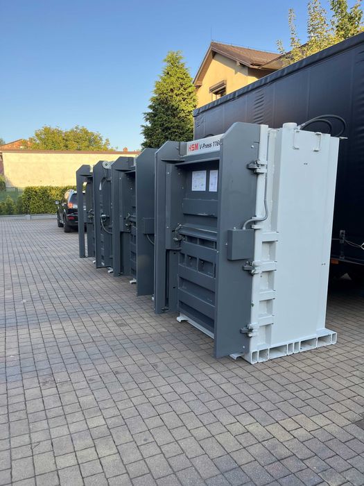 Belownica prasa do makulatury folii kartonu HSM v-press 1160plus