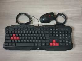 Zestaw gamingowy klawiatura + mysz+ gratis podkladka