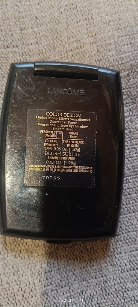 Тіні та рум'яна Lancome color design