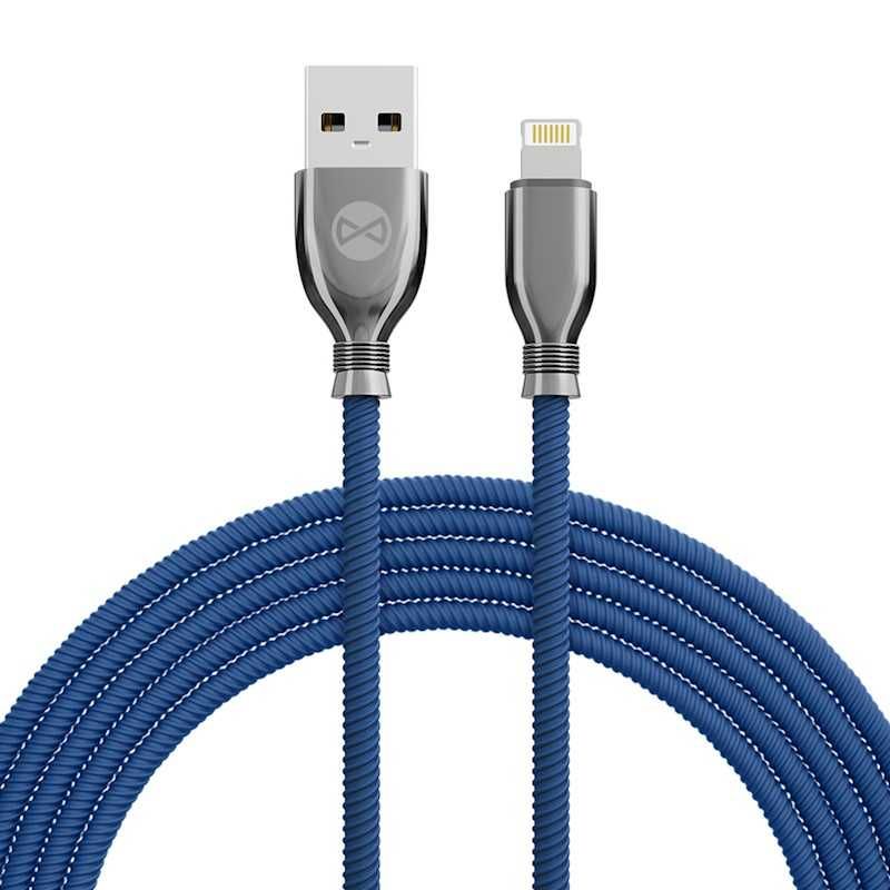 Kabel Forever Tornado USB - Apple Lightning 1m 3A granatowy