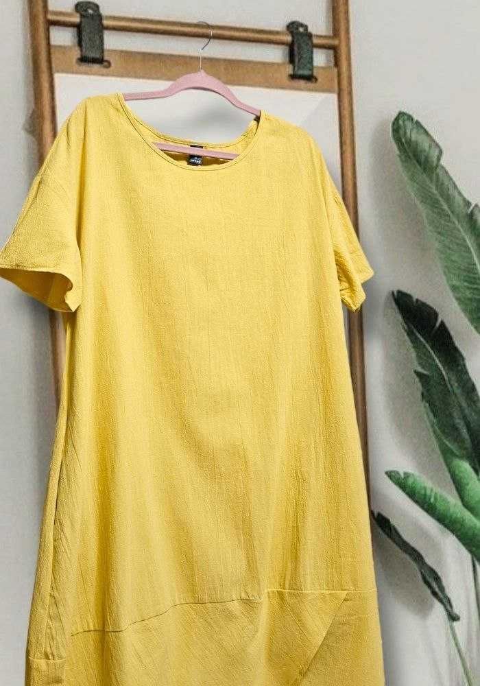 Хлопковое длинное платье с карманами Emery Rose, р. XL/2XL