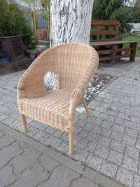 Krzesło fotelik wiklinowy Agen