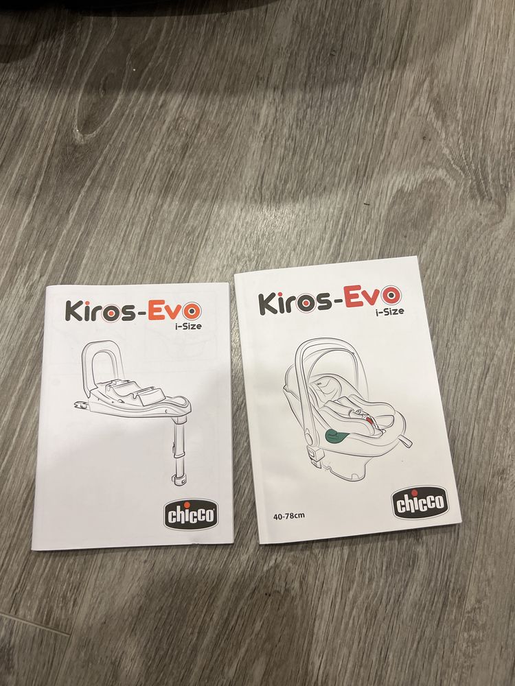 Ovo bebé chicco kiros evo + isofix