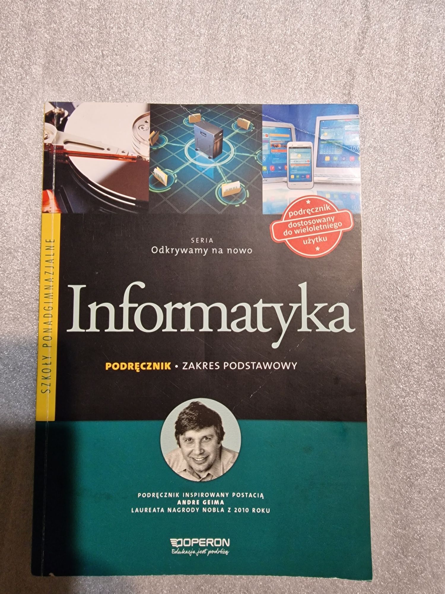 Informatyka odkrywamy na nowo podręcznik zakres podstawowy A. Gawełek