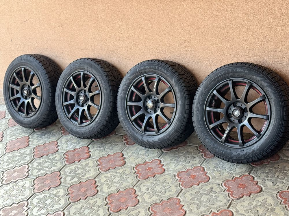 Литые диски R14 4x100 с зимней резиной Ланос Сенс Опель Киа Ваз Мазда