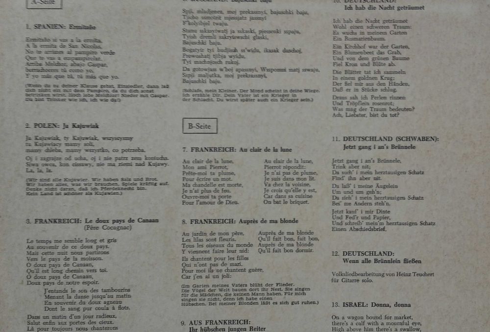 Ja Kujawiak i inne piosenki świata, płyta winylowa