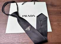 Krawat czarny Prada