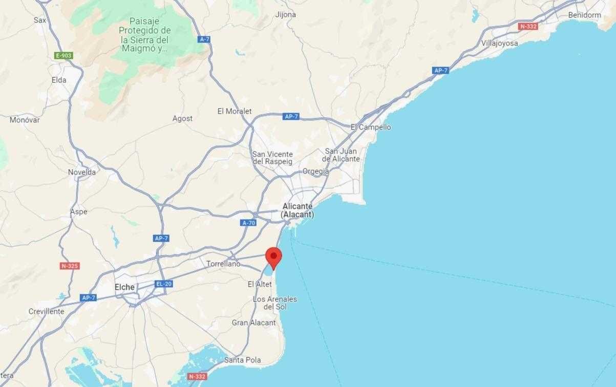 Первая линия! Квартира 85м2 в Аликанте, Испании, вид на море 219 000 €