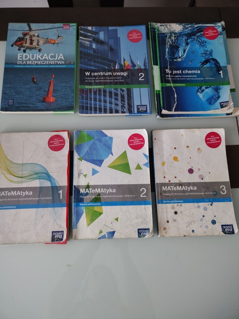 Podręczniki szkolne do liceum i technikum klasa 1-3