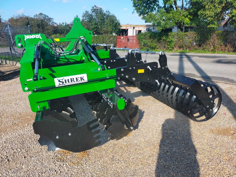 brona talerzowa hydrauliczna JANPOL SHREK 4m 560 talerz daszek 600