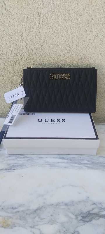 Nowy duży portfel GUESS czarny brinkley slg a106