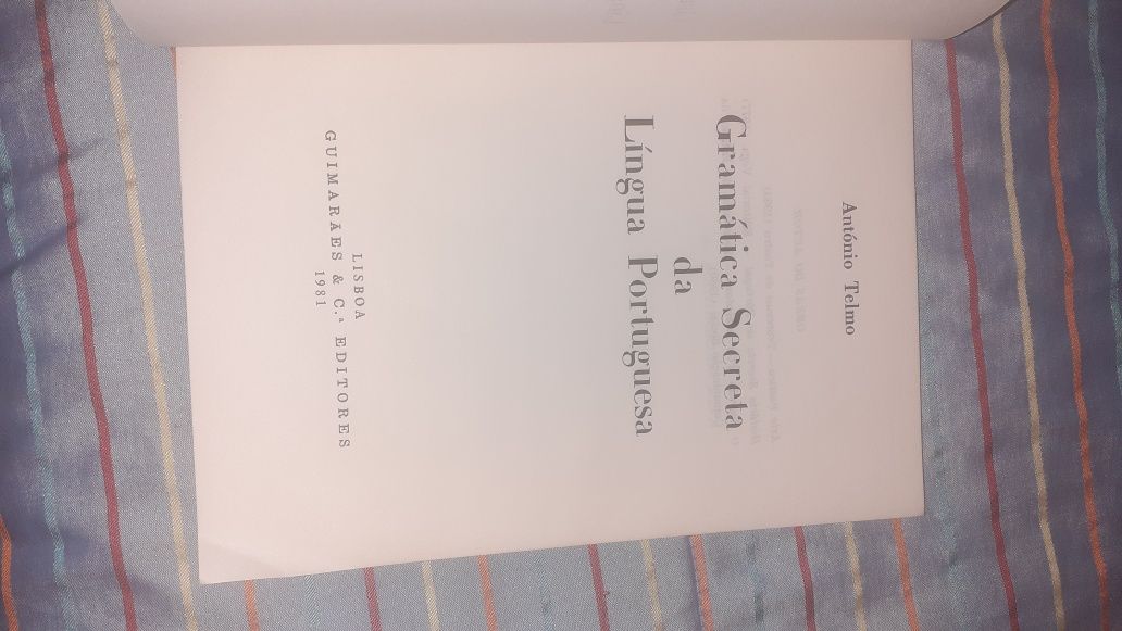 Gramática secreta lingua Portuguesa António Telmo 1981 raro