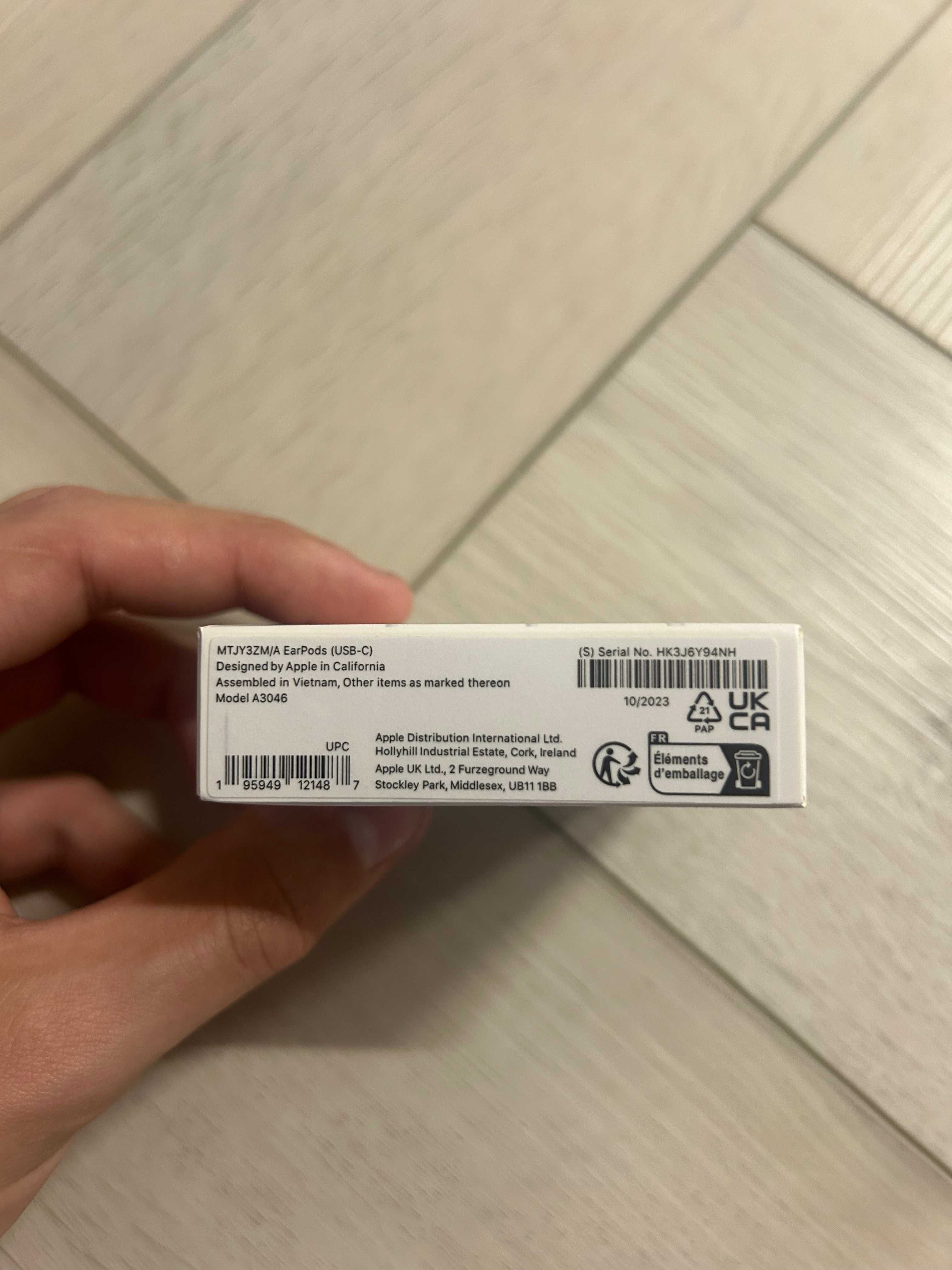 Apple Earpods USB-C навушники провідні з мікрофоном для айфона iphone