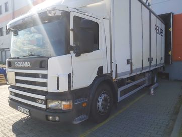 Scania P94 kontener 18 palet 2000r winda ZEPRO
