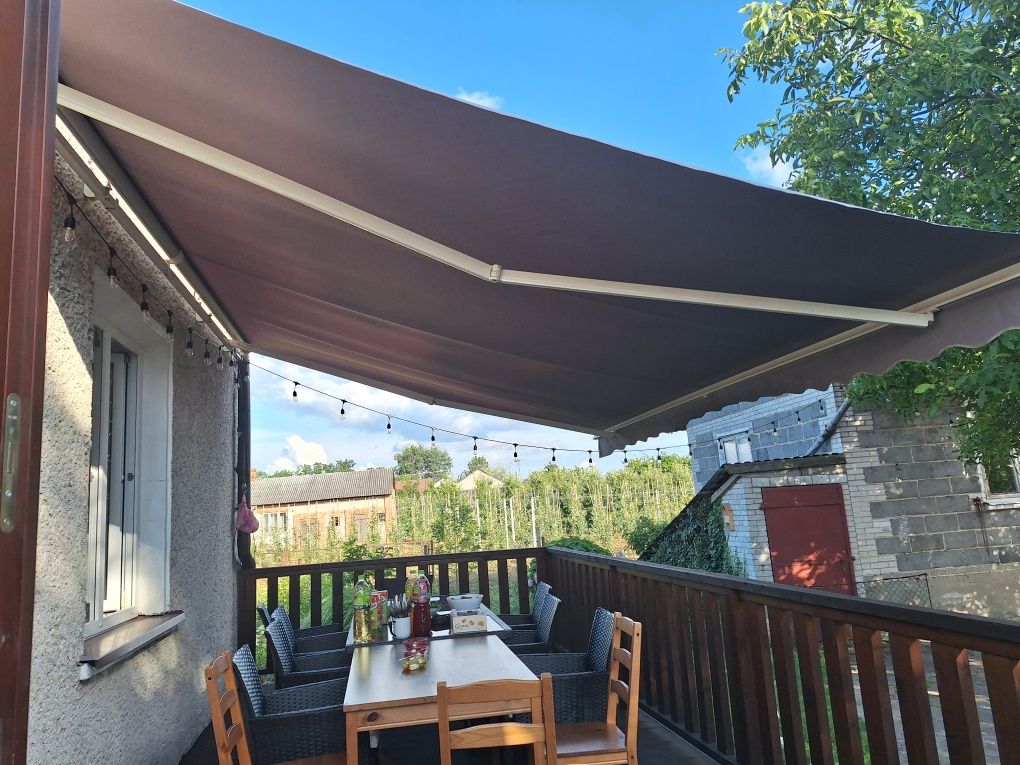 Markiza tarasowa SanSeo Plus 500x350 + pokrowiec.