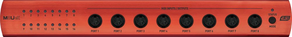 ESI M8U eX - 16 professional MIDI ports + HUB USB 3.0