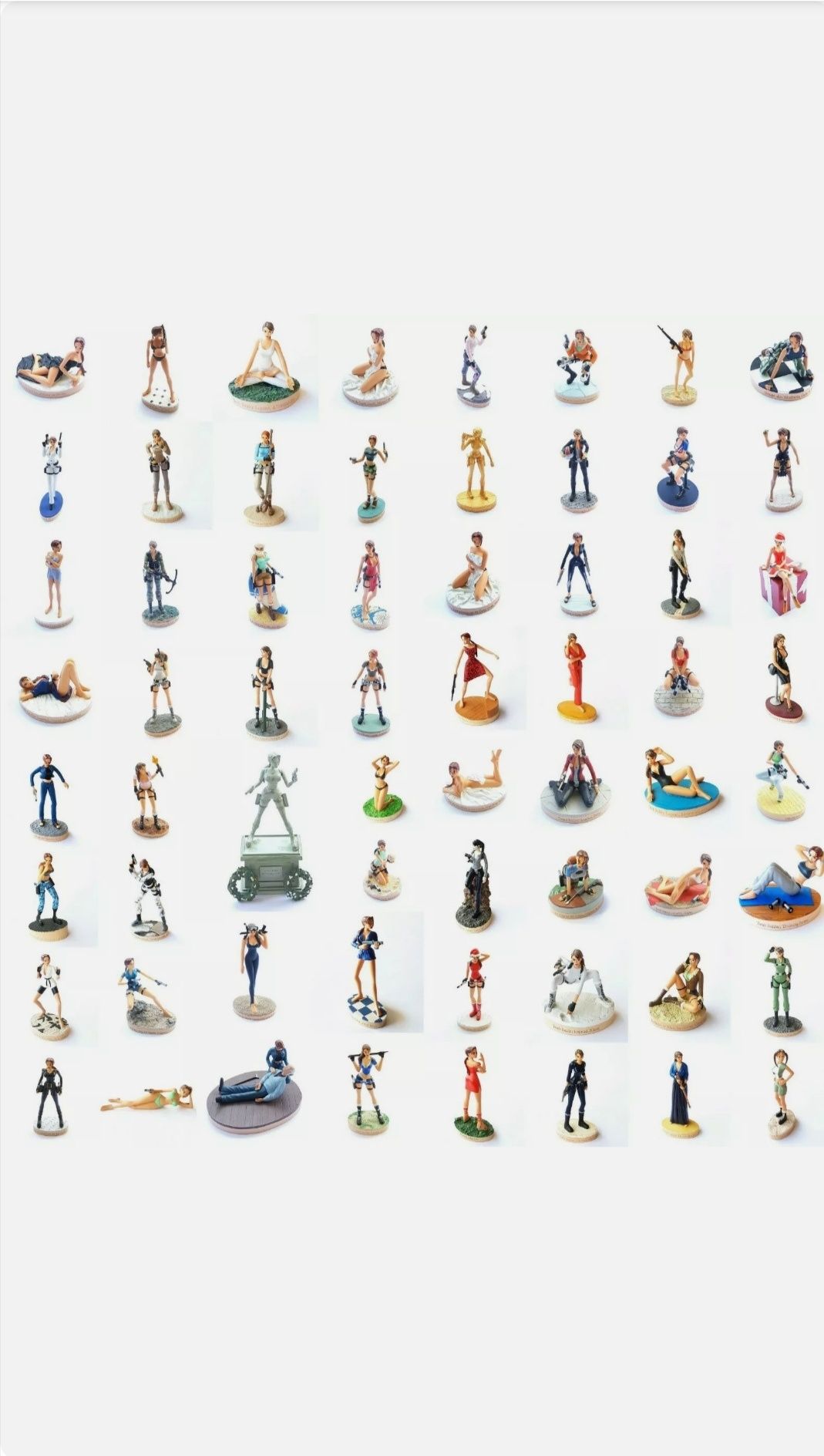 TOMB RAIDER lara croft pełny kompletny zestaw ponad 60 figurek