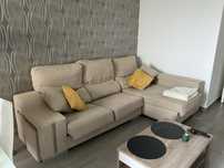 Sofá Bege (Chaise Longue)