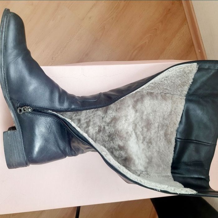 Сапоги зимние Nursace 40р. 26.5 см стелька Италия Кожа на овчине