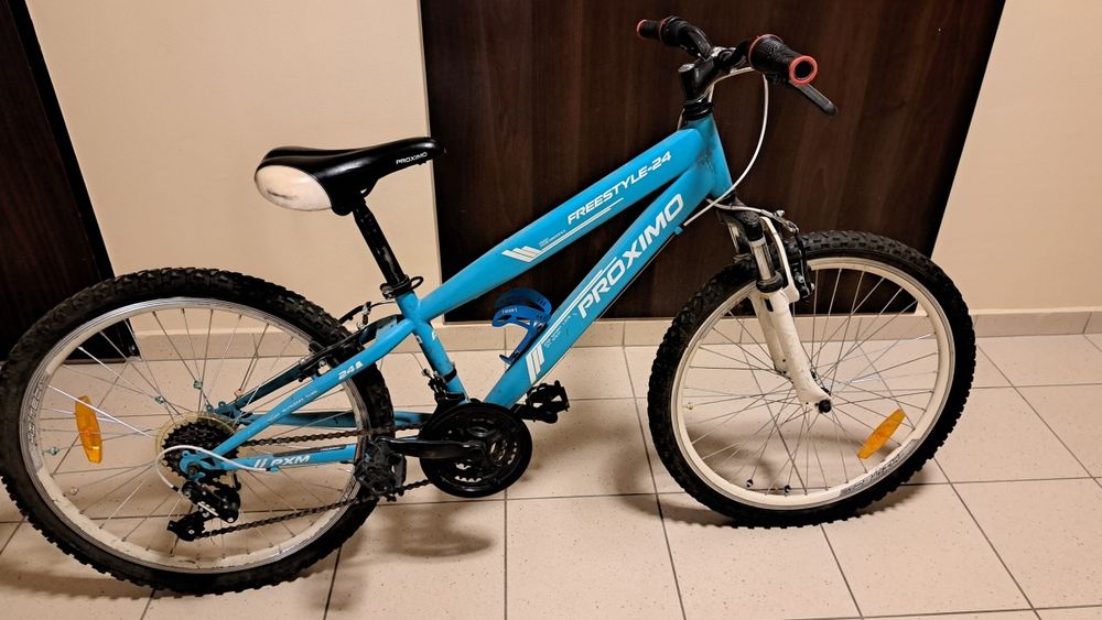 Rower 24 cale uzywany, niebieski
