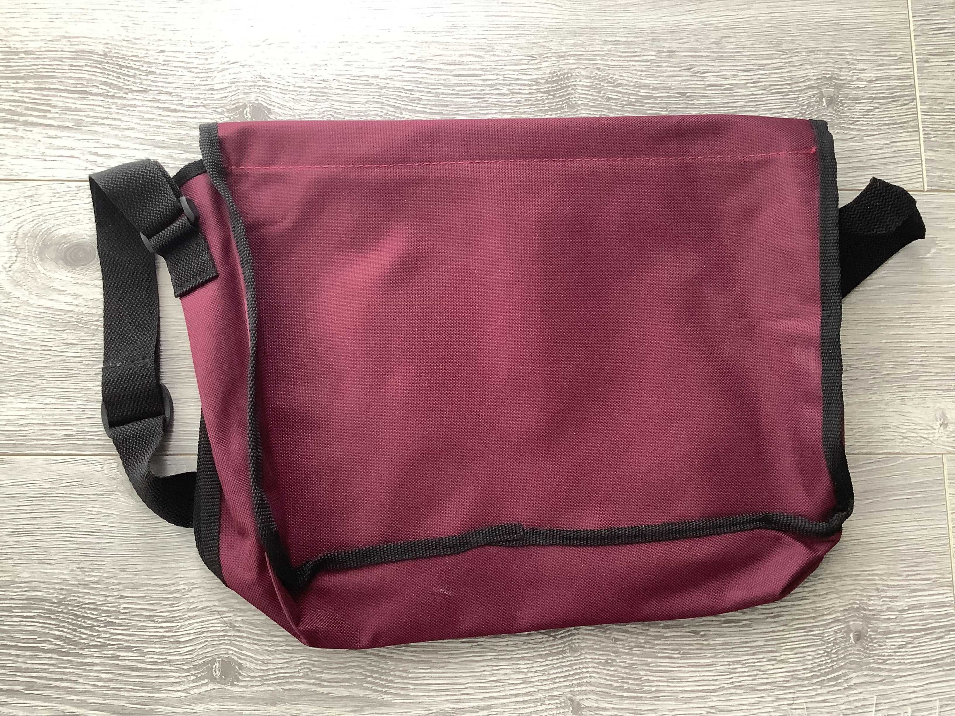 Torba na ramię bordo 35 x 25 x 5 nowa