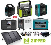 Портативна зарядна станція 100Вт - 6000Вт Zipper та Könner & Söhnen