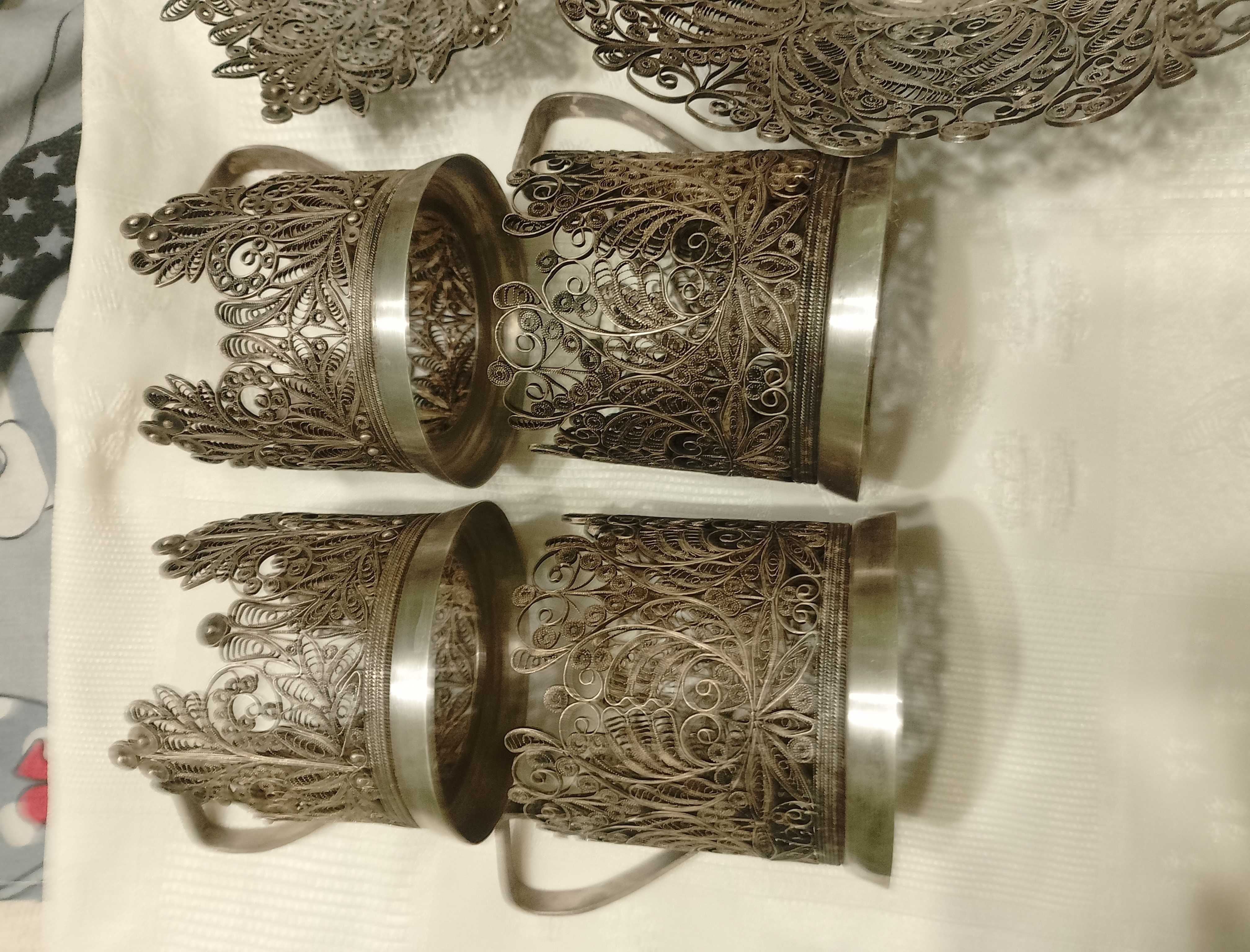 Советский подстаканник мельхиор МНЦ скань