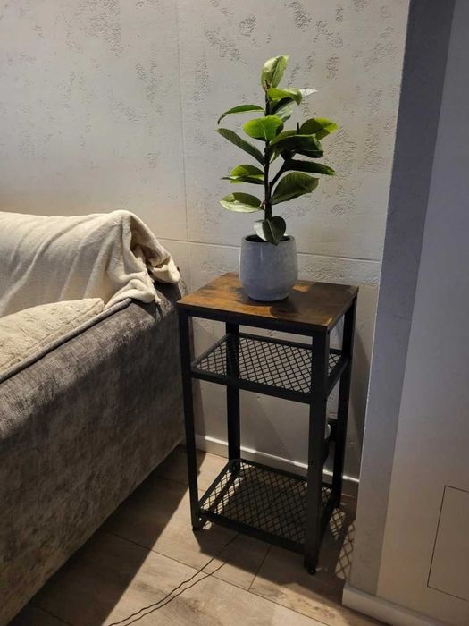 Szafka Nocna Stolik Kawowy Regał Vintage Loft Rustykalny Brąz