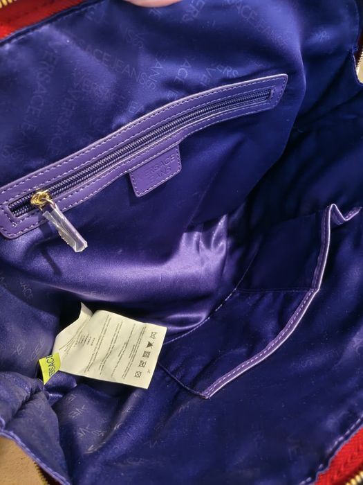 Torebka Versace Jeans lakierowana kolor czerwony