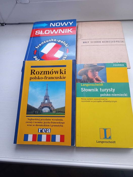 Słownik , rozmówki polsko francuskie i polsko - niemieckie