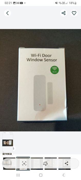 Датчик открытия дверей или окон Wi-Fi