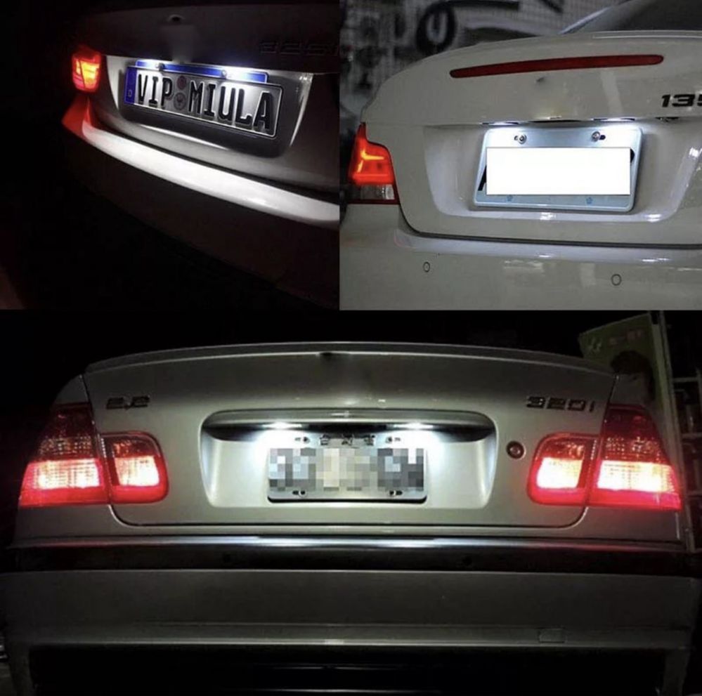 LED подсветка номера БМВ BMW e90 e39 e60 F10 F30 X1 X3 X5 X6