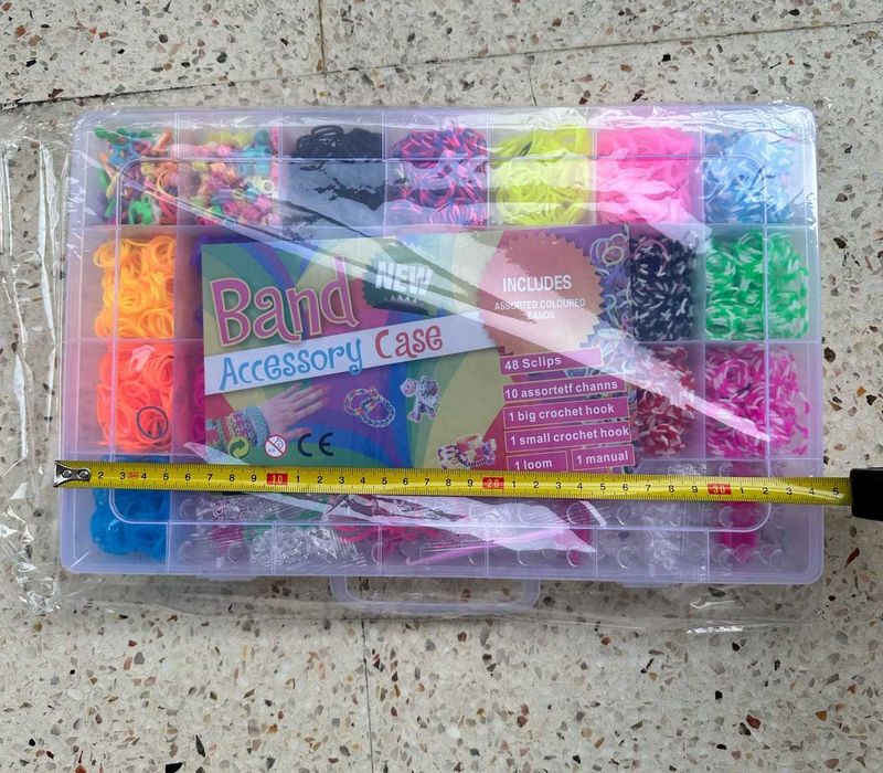Mala Kit de Fazer Pulseiras - Novo!