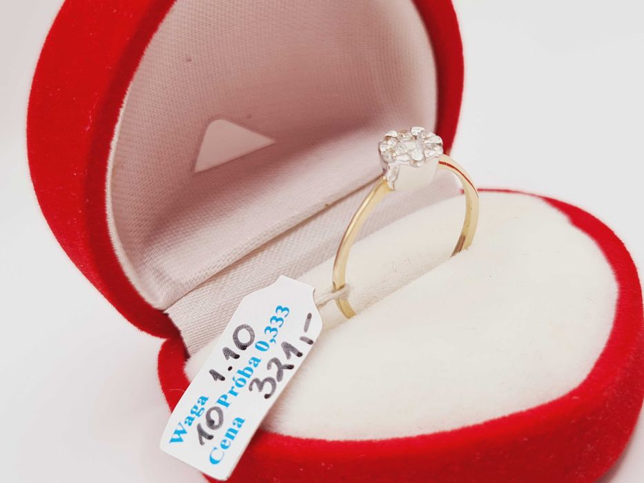 Śliczny Złoty Pierścionek pr.333 (8K)  NOWY!