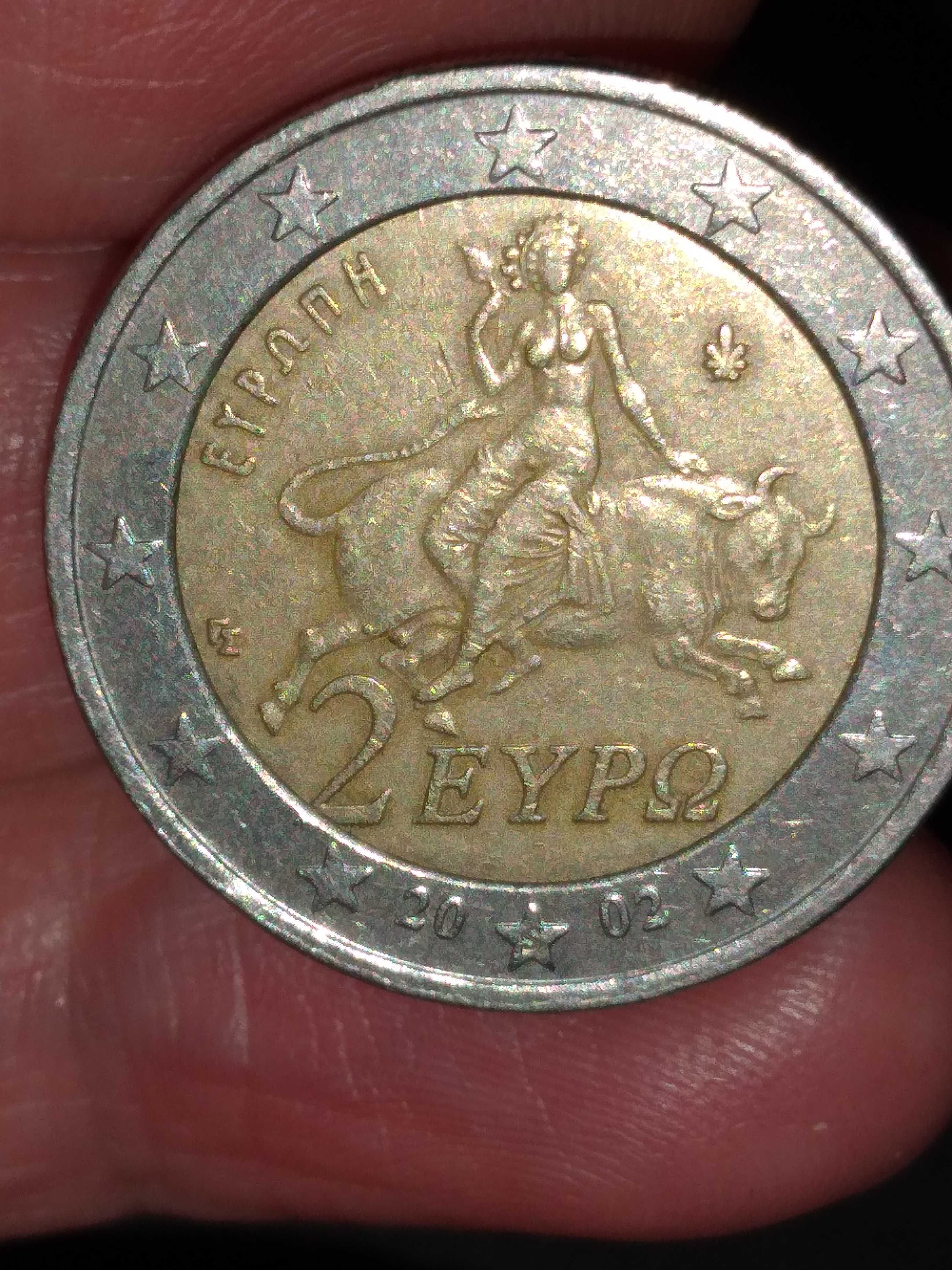 Moedas 2 € com com s na estrela.2002.