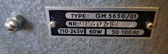 Oscyloskop lampowy PHILIPS GM5650/1