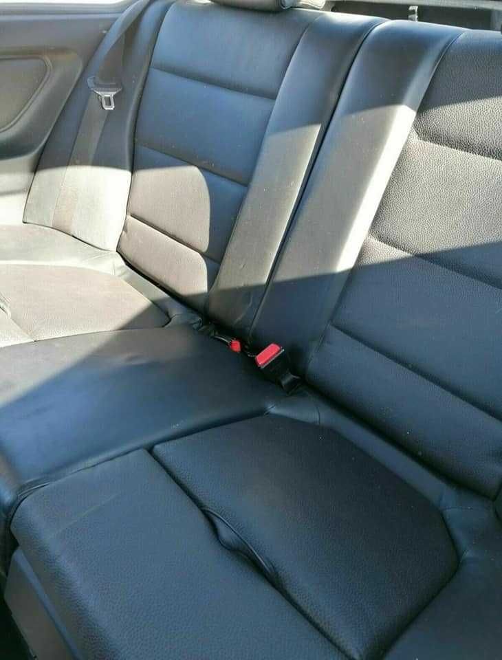 Kanapa Kindersitze czarna skóra Oregon BMW E36 Compact IDEALNA RARYTAS