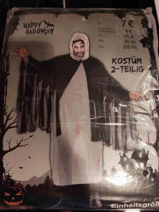 Zmora Peleryna halloween strój kostium przebranie 2 części