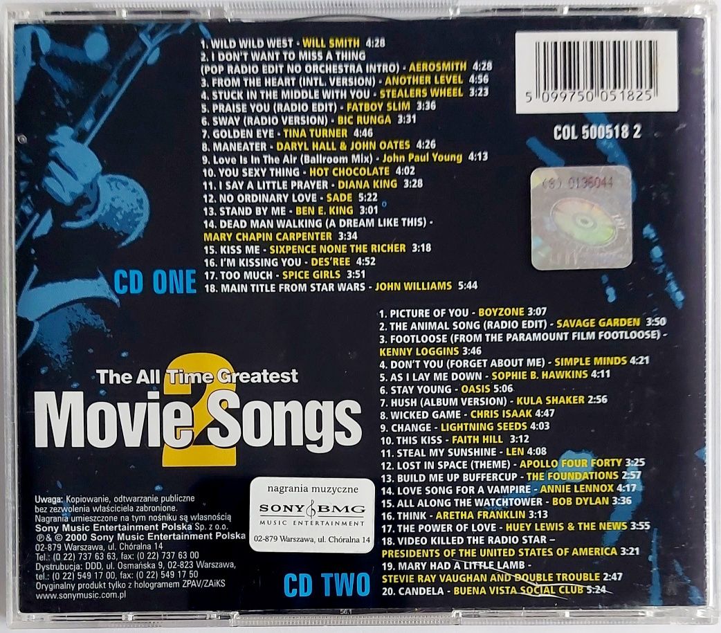 The All Time Greatest Hits Movie Songs 2 2CD 2000r
