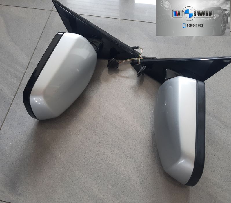 Lusterko prawe oraz lewe BMW titansilber metallic