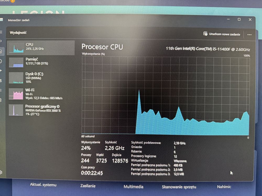 Lenovo Legion T5 i5-11400F 32GB RTX3060Ti