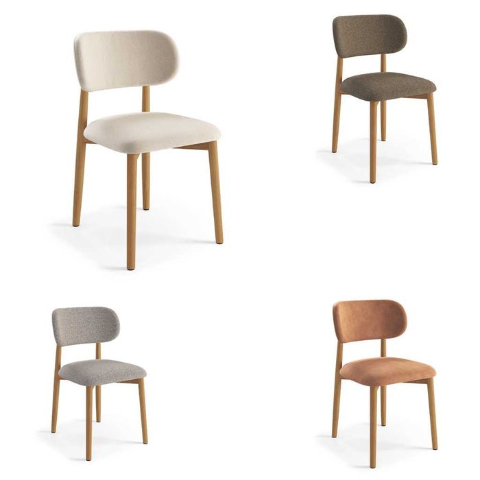 KRZESŁO ALDO 5 Kolorów Beżowe DREWNIANE DO Salonu Jadalni Kuchni Retro