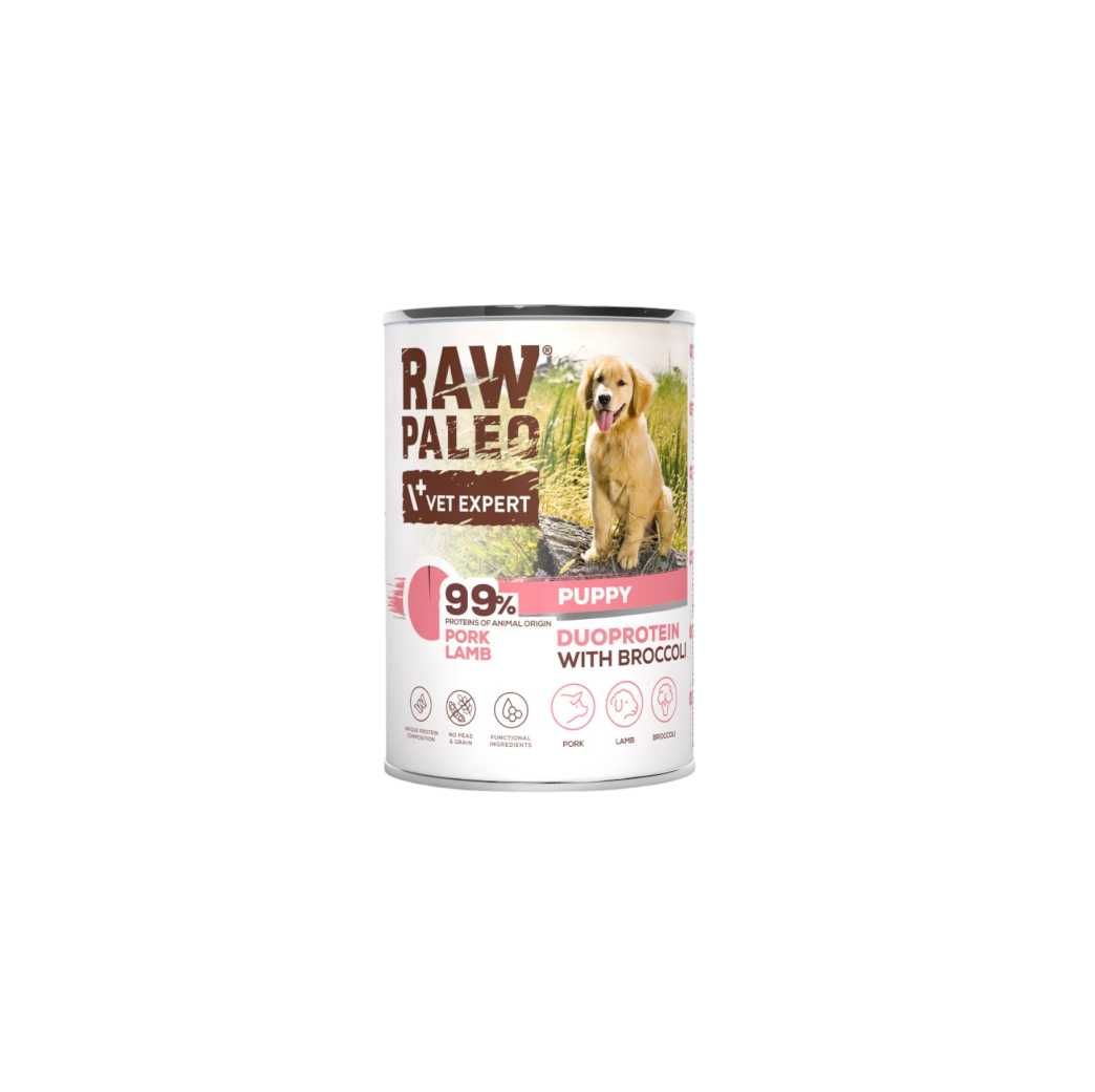 Raw Paleo Puppy Mix smaków 6x400g Duoproteinowa