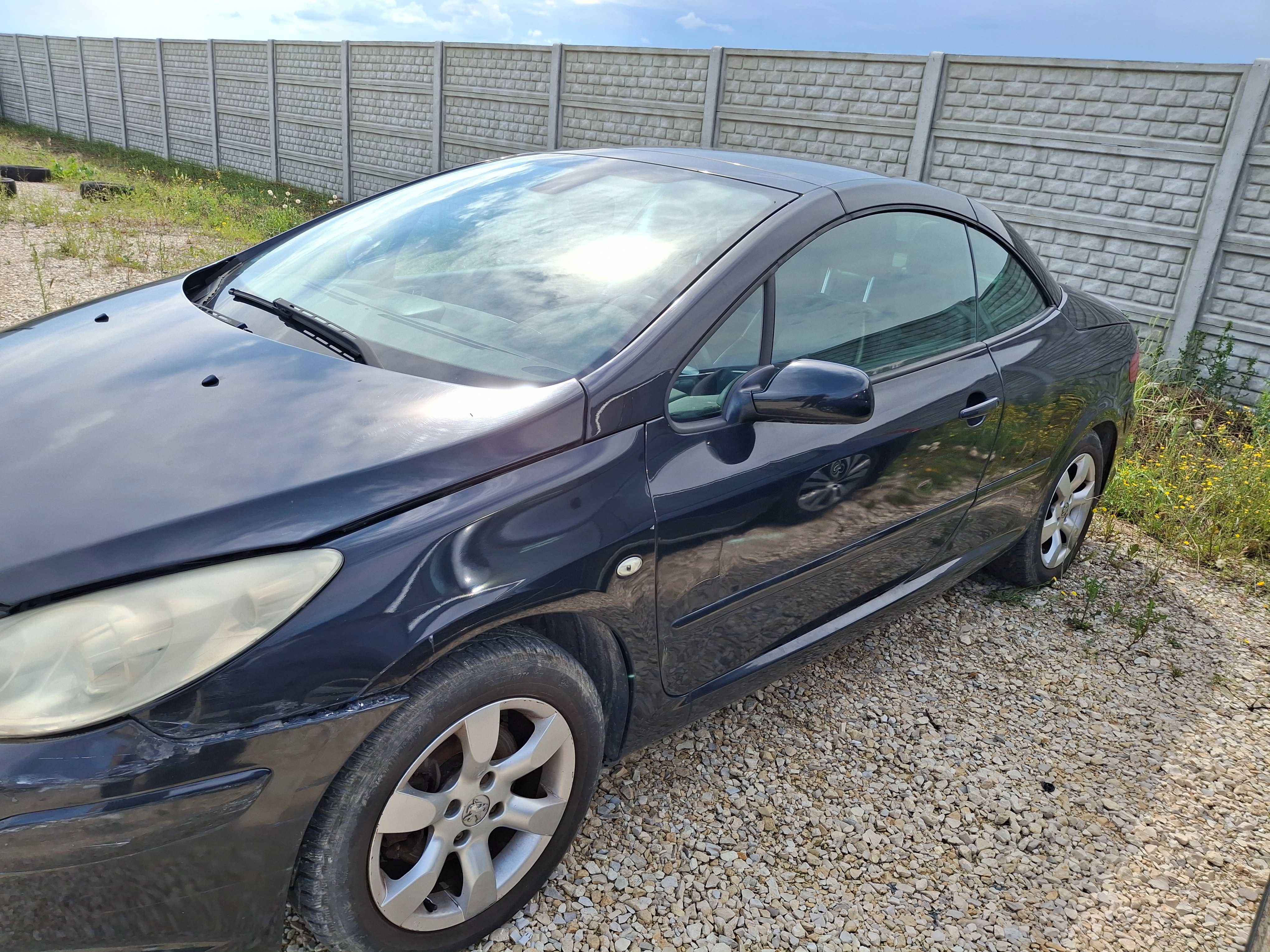 peugeot 307 cc maska błotnik felgi dach skrzynia zderzak lampa