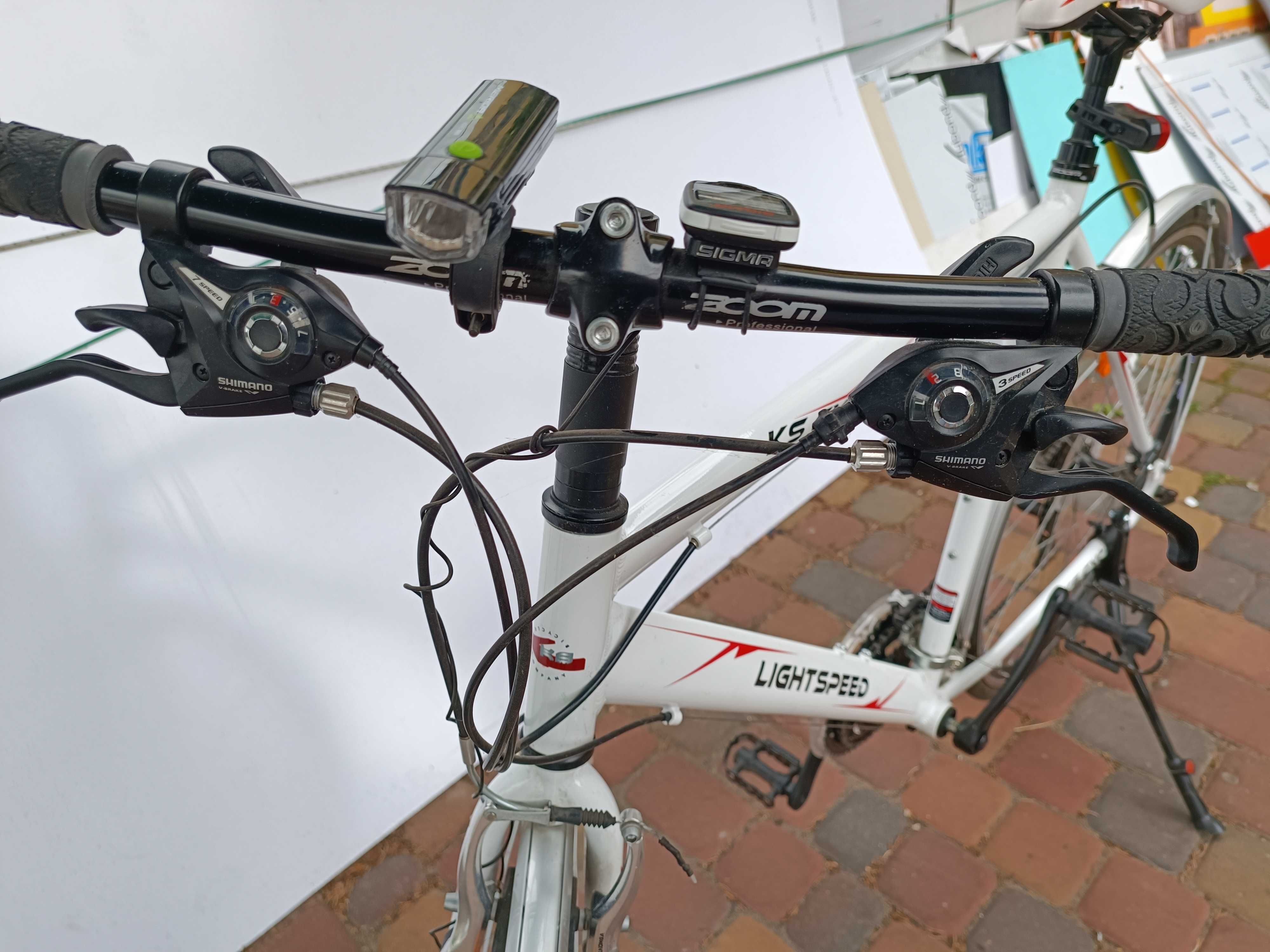 Rower ALUMINIOWY Niemiecki Męski 28" Lekki Biały + DODATKI + Upominek