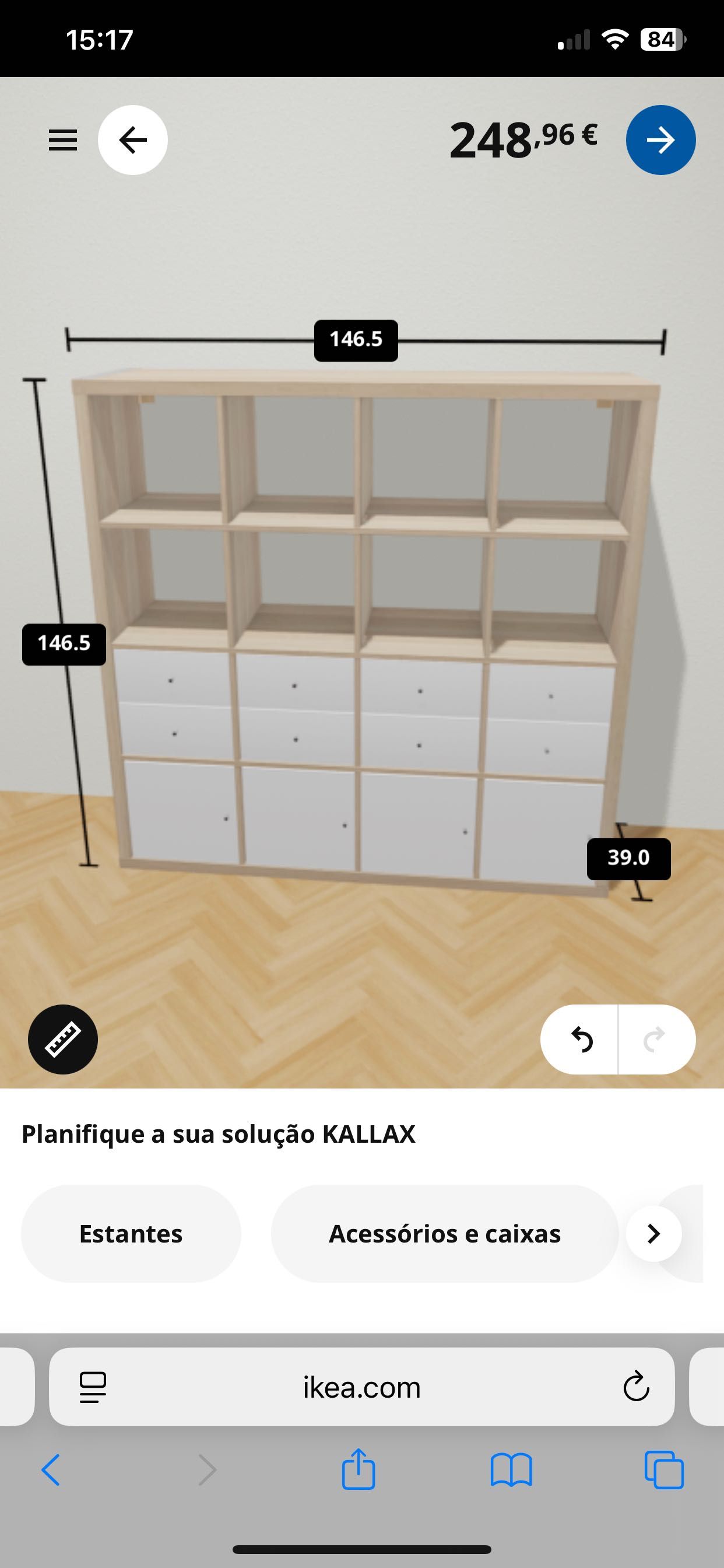 Estante Ikea como nova