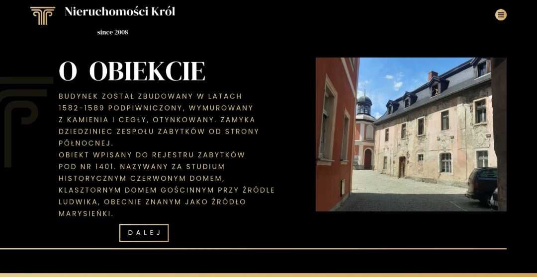Zabytkowy "Czerwony Dom" w Uzdrowisku Cieplice